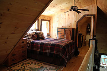 upstairs loft bedroom